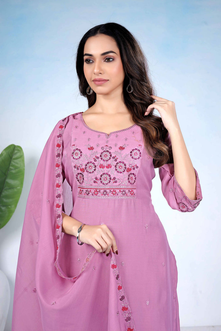 Pink Color Engaging Cotton Readymade Salwar Suit | Buy Online India