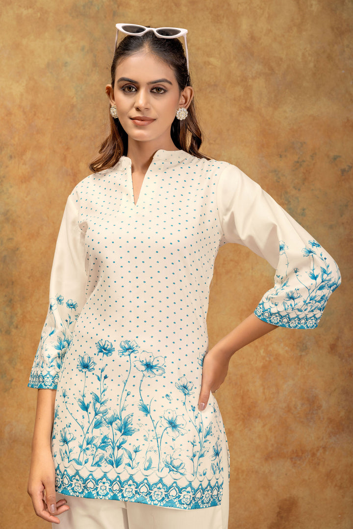 Amazing Teal Color Cotton Fabric Co-Ord Set | Buy Online India