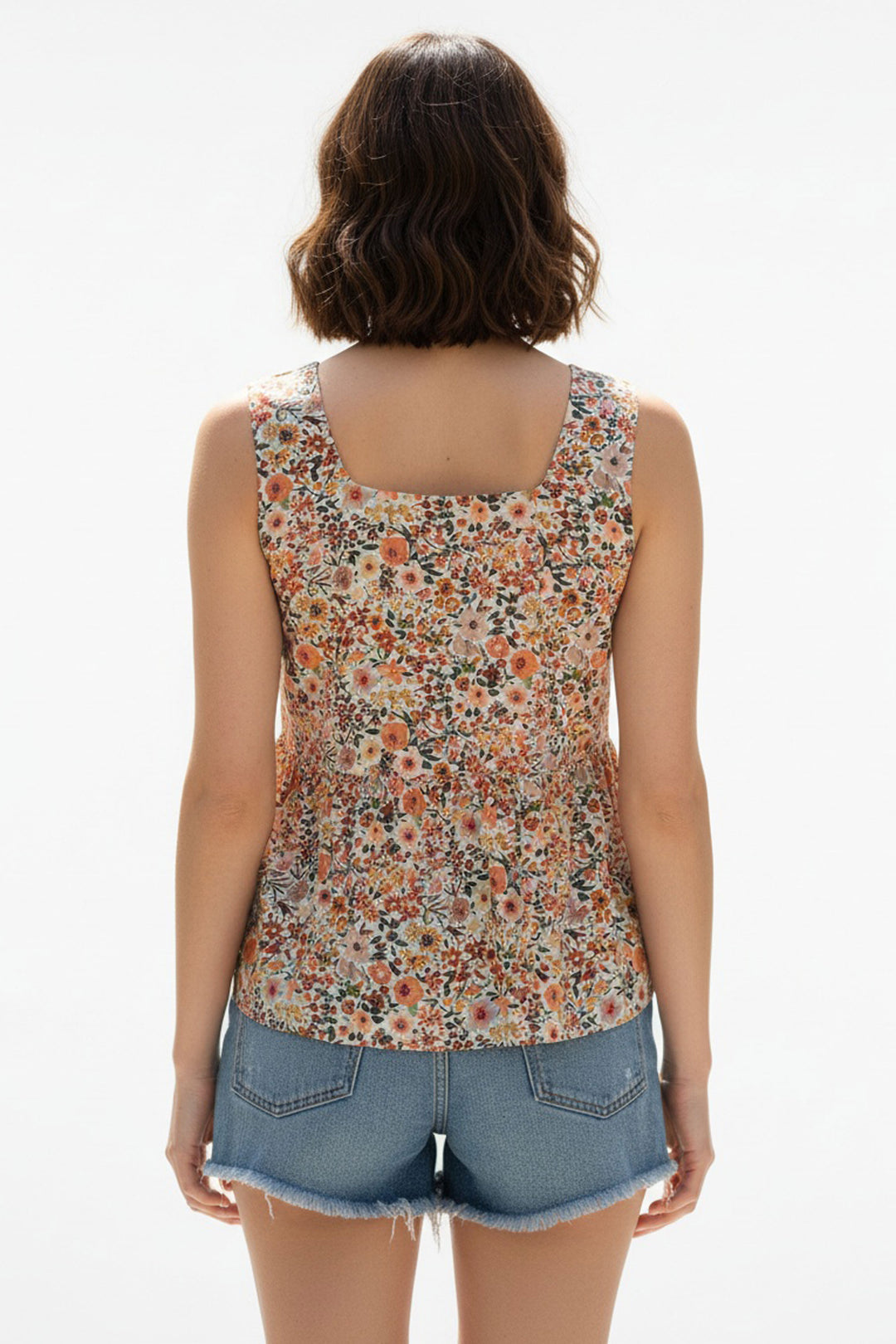 Creative Multi Color Readymade Short Printed Top