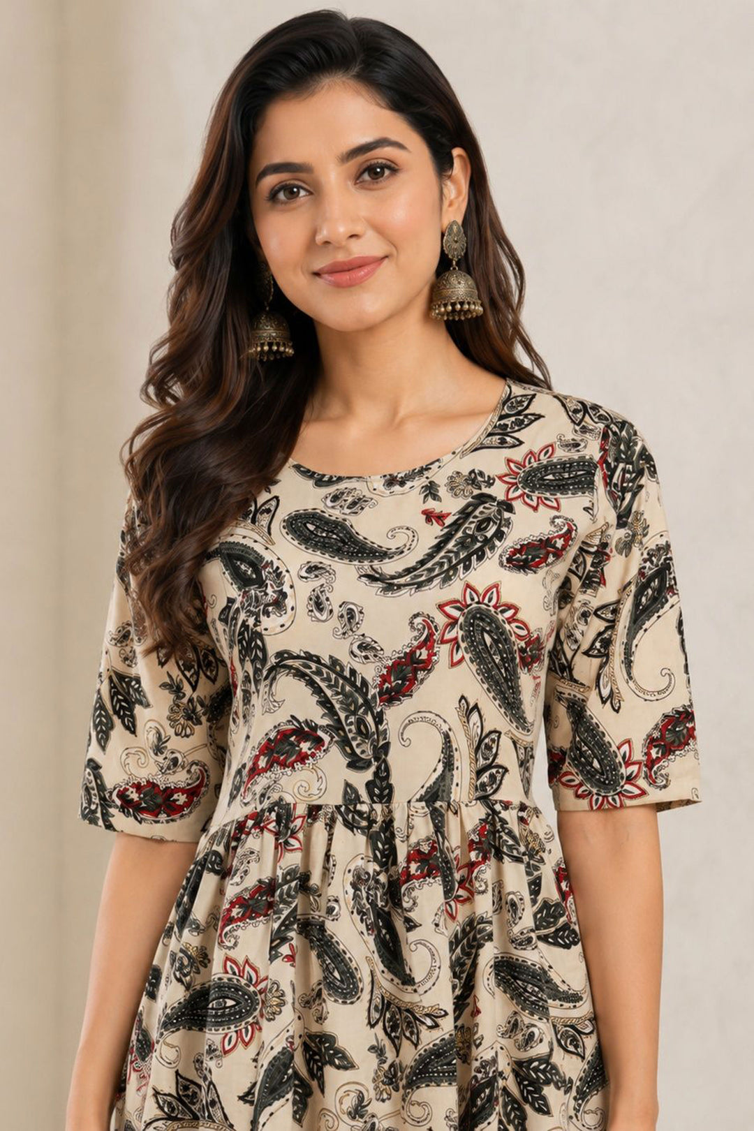 Engaging Black Rayon Readymade Long Kurti | Buy Online India