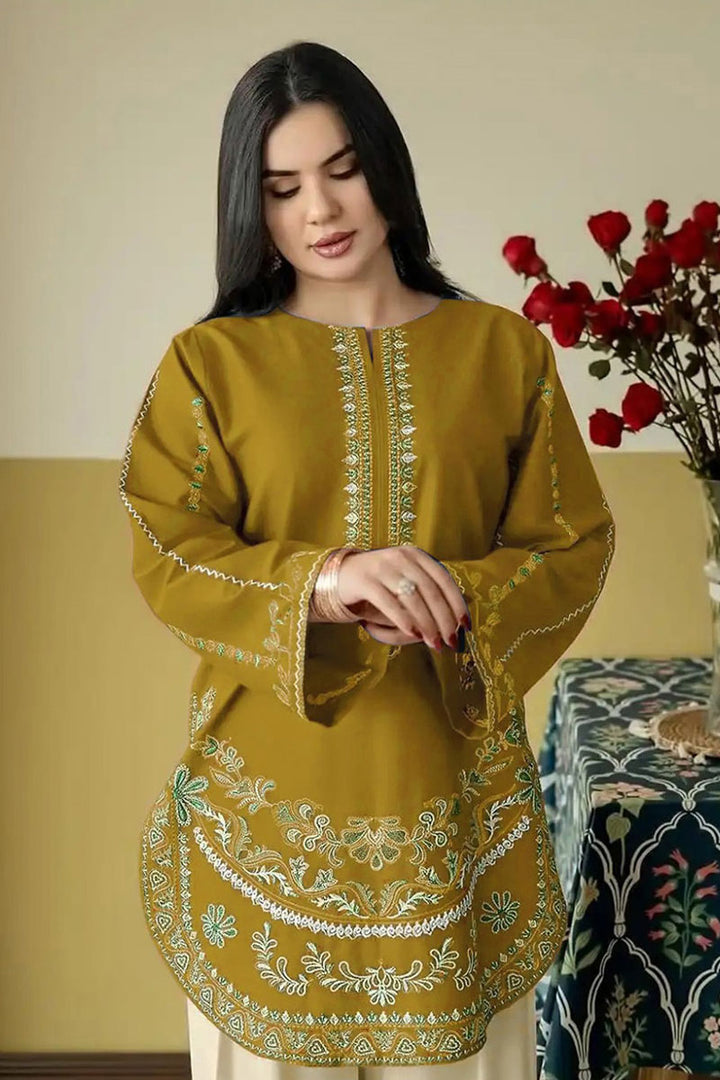 Mustard Color Gorgeous Salwar Suit In Roman Silk Fabric | Buy Online India