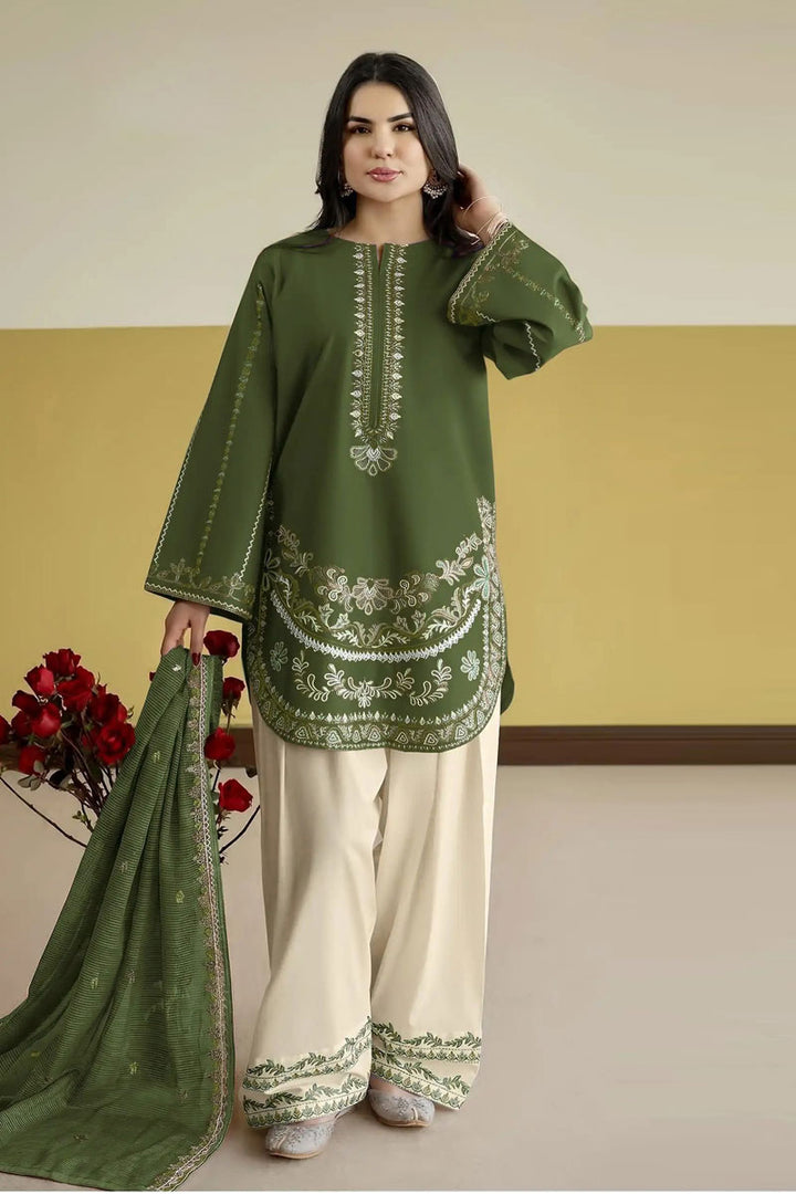 Green Color Roman Silk Fabric Festive Style Salwar Suit | Buy Online India