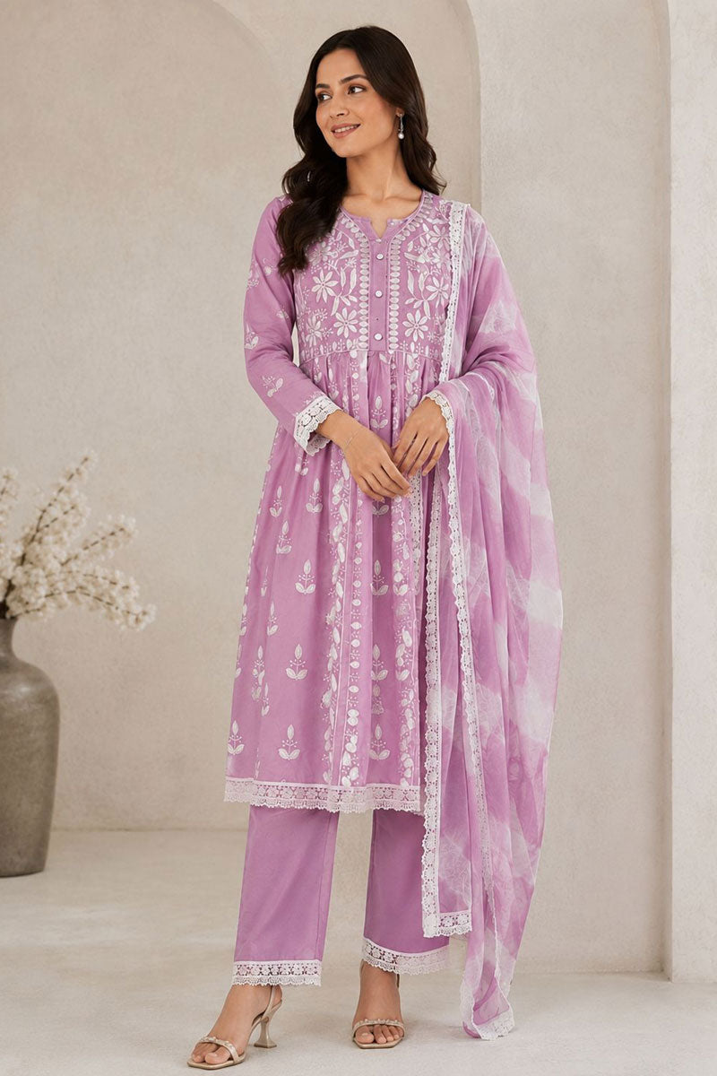 Rayon Fabric Pink Color Readymade Salwar Suit For Festive