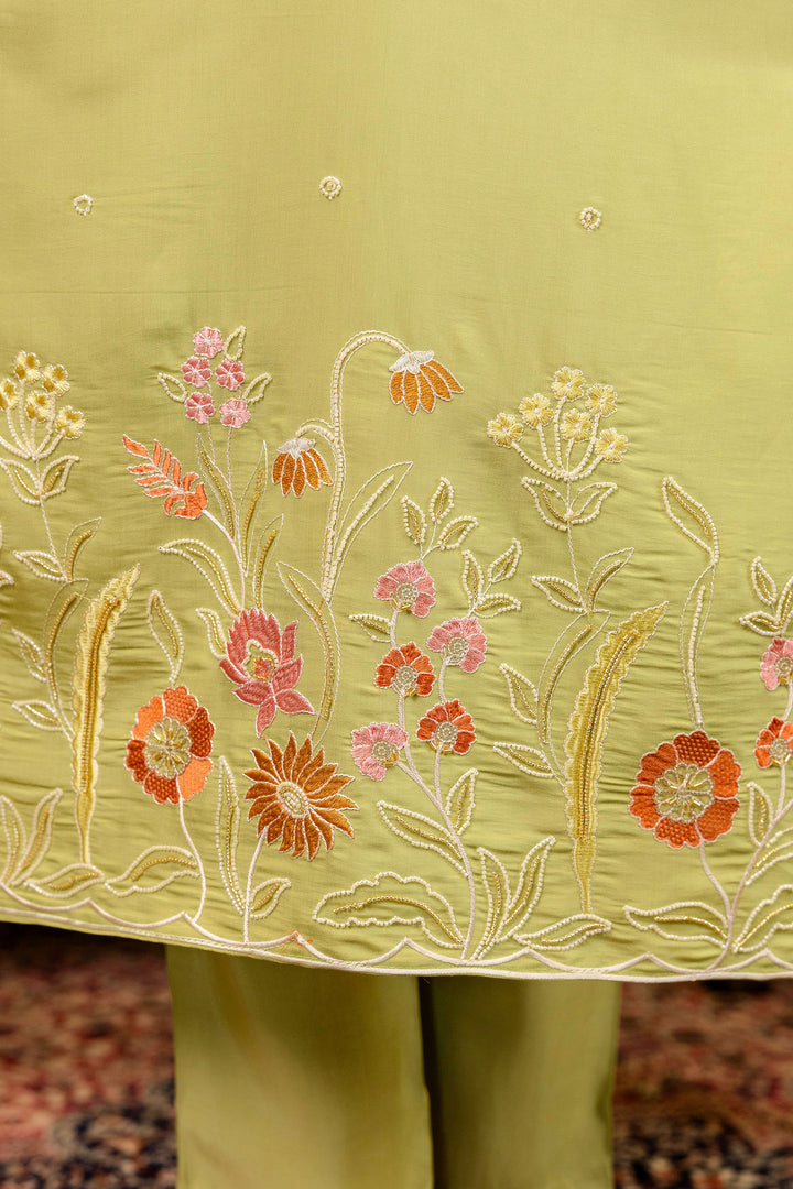 Yellow Viscose Festive Wear Readymade Salwar Suit
