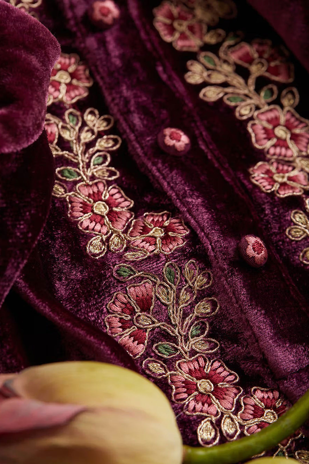 Wine Color Readymade Salwar Suit In Velvet Fabric | Buy Online India