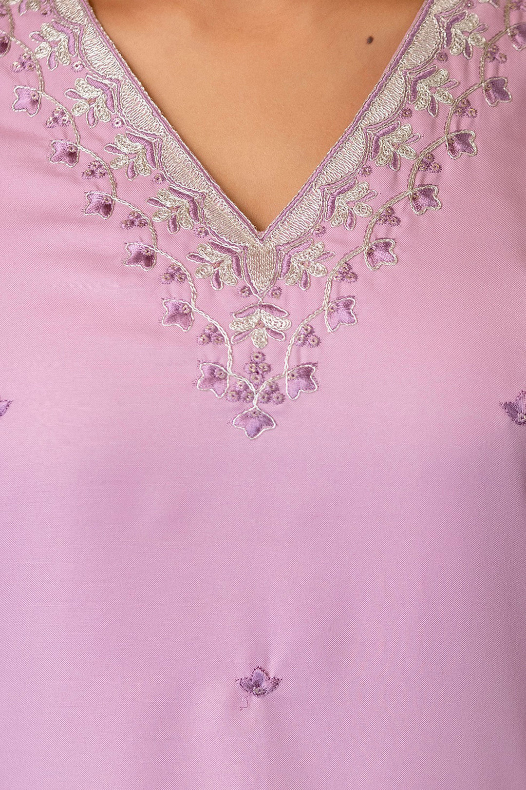Pink Color Viscose Embroidered Readymade Salwar Suit