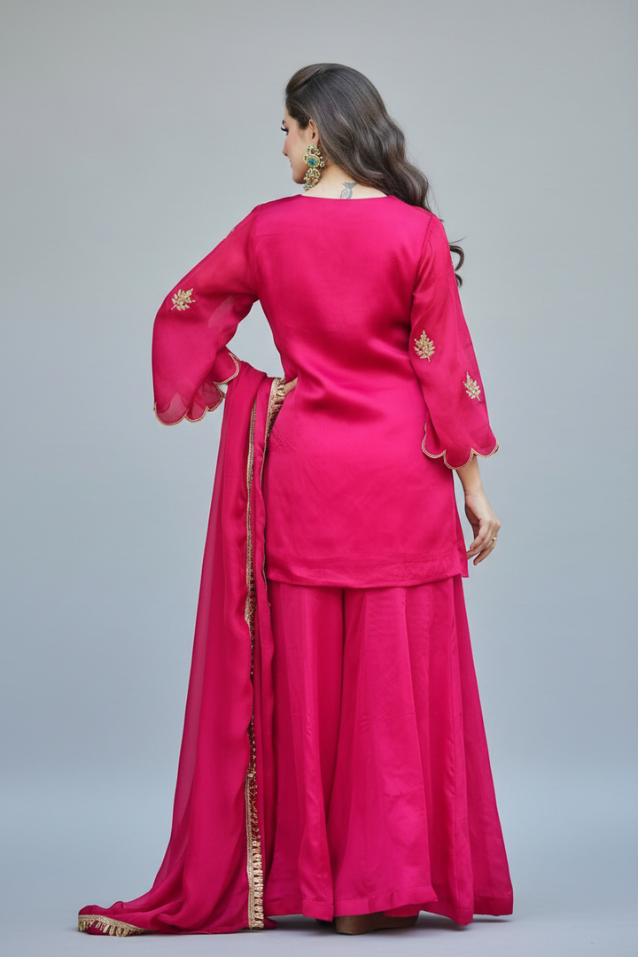 Rani Color Art Silk Fabric Readymade Salwar Suit | Buy Online India