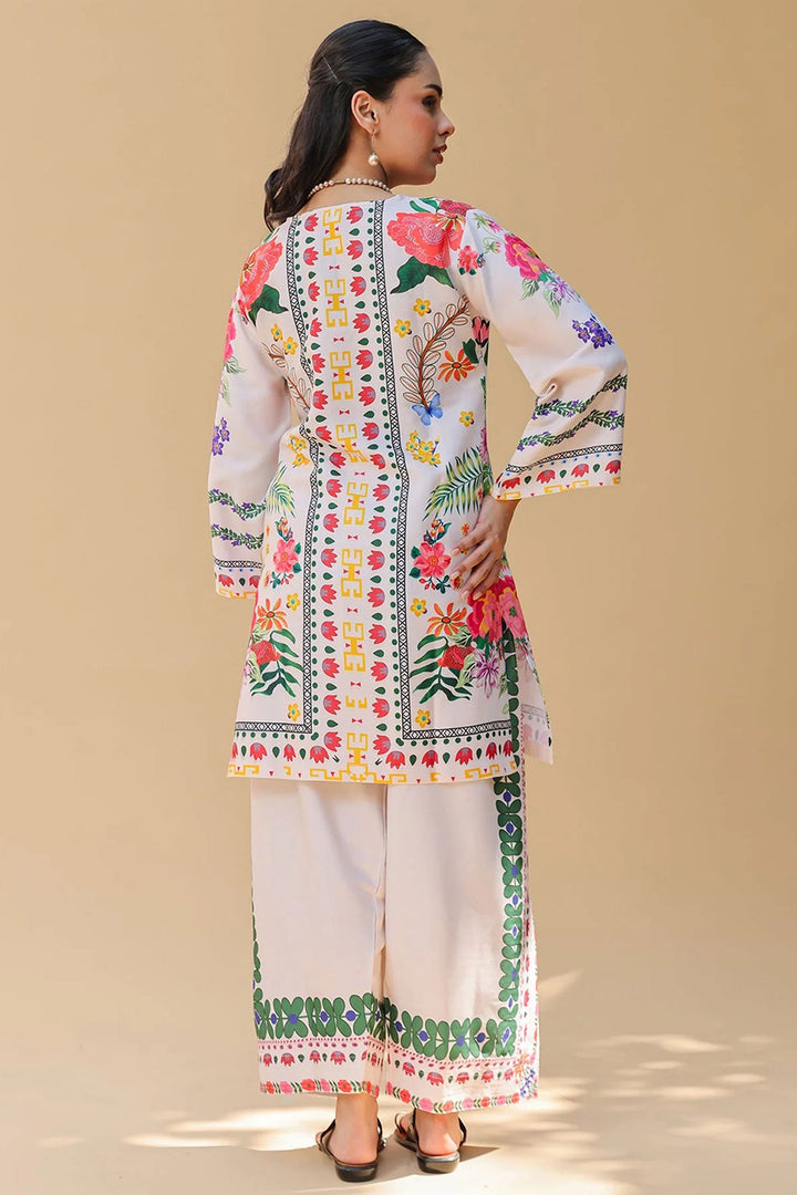 Rayon Off White Color Readymade Co Ord Set