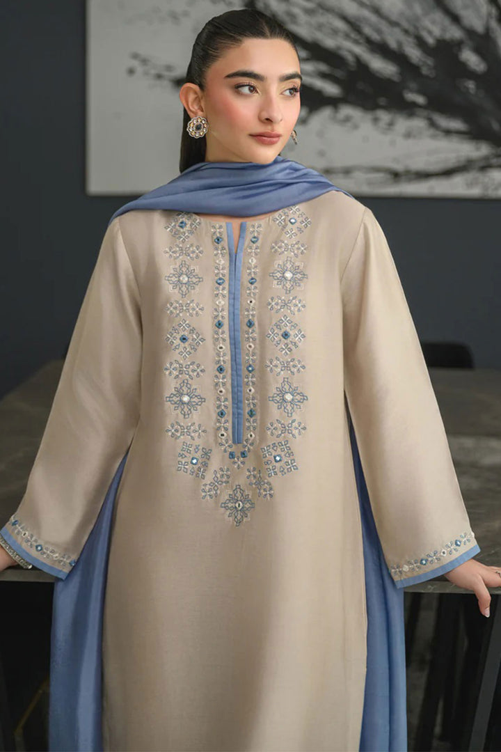 Chanderi Silk Beige Color Readymade Salwar Suit | Buy Online India