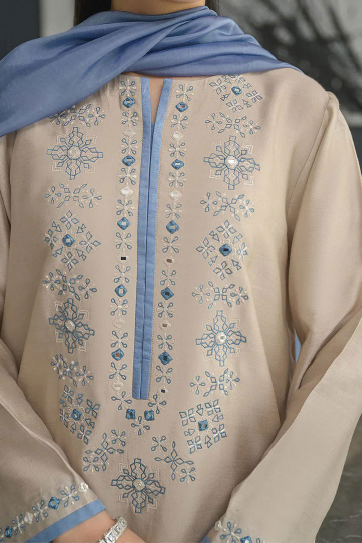 Chanderi Silk Beige Color Readymade Salwar Suit | Buy Online India