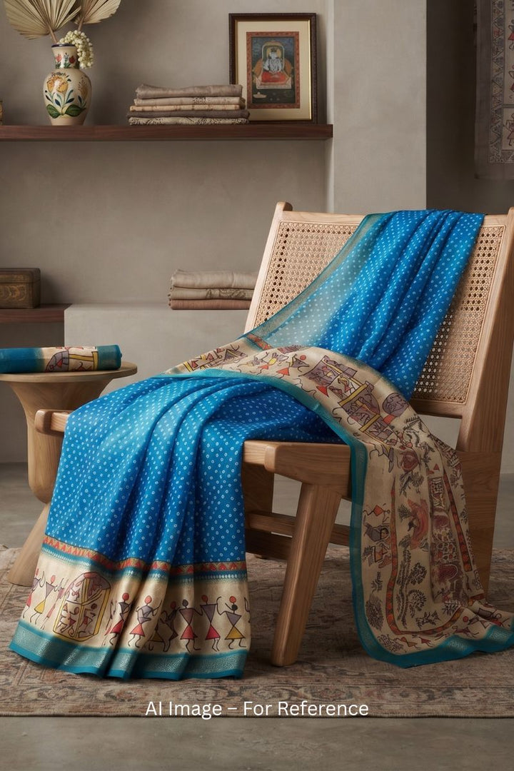 Amazing Zari Border Work On Multi Color Soft Silk Saree