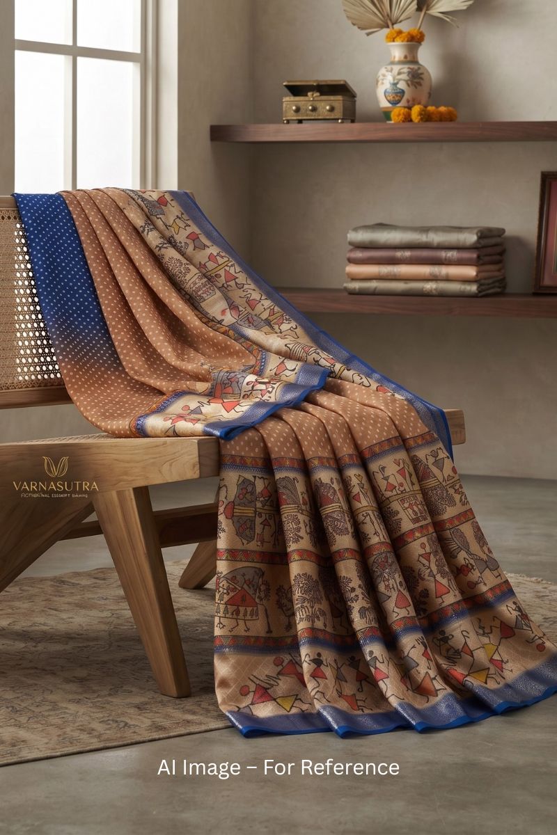 Soothing Zari Border Work On Multi Color Soft Silk Saree