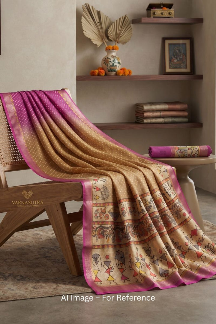 Graceful Soft Silk Multi Color Saree With Zari Border Work | Buy Online India