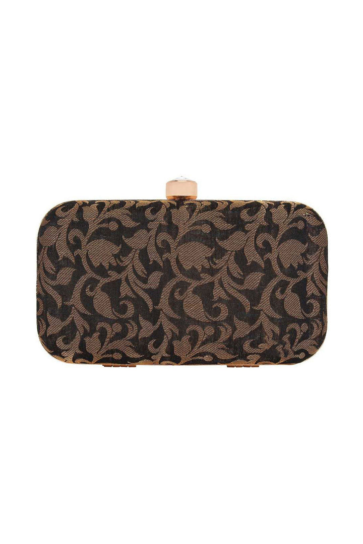 Party Style Fancy Fabric Black Color Excellent Clutch Purses | Buy Online India