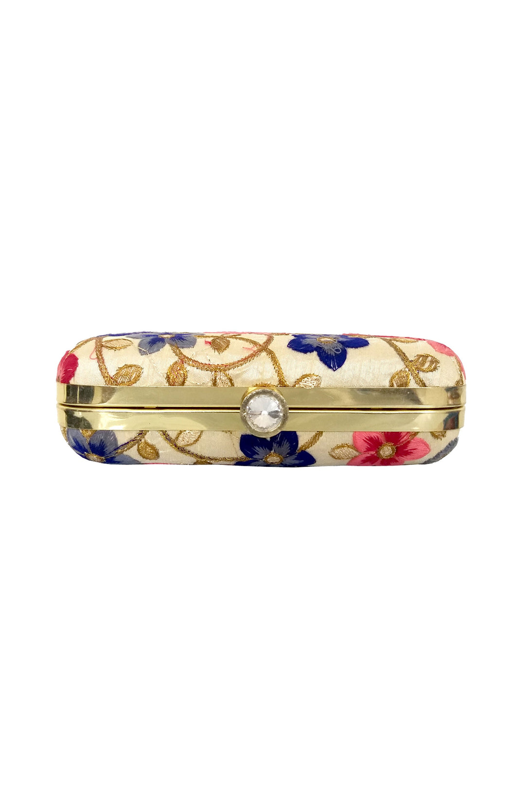 Charming Cream Color Party Style Fancy Fabric Clutch Purses | Buy Online India