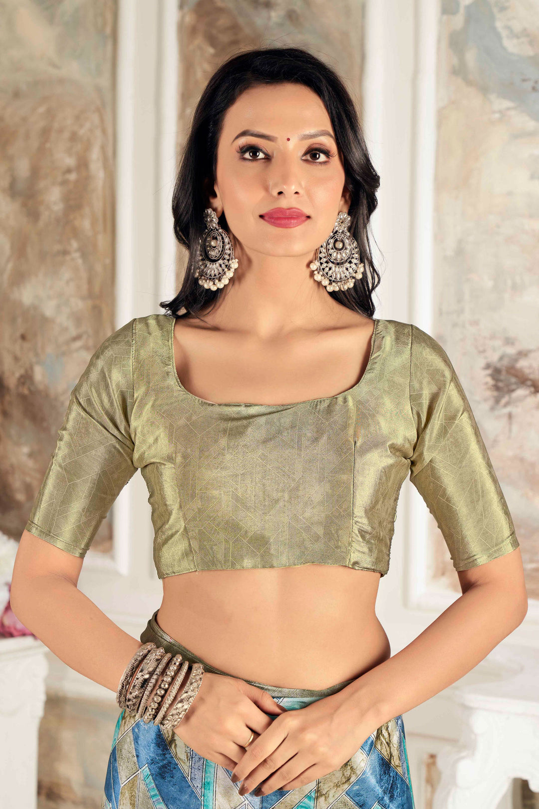 Printed Work On Crepe Silk Fabric Multi Color Gorgeous Saree | Buy Online India