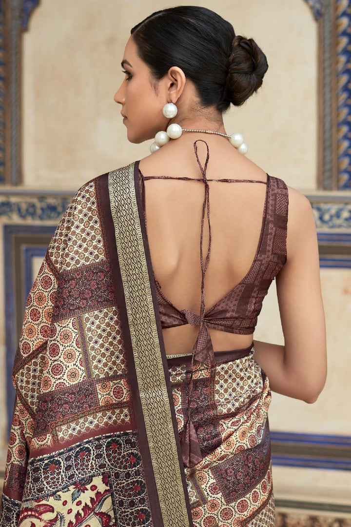 Multi Color Sangeet Wear Viscose Fabric Incredible Saree | Buy Online India