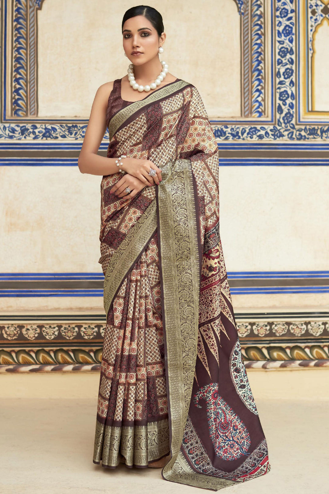 Multi Color Sangeet Wear Viscose Fabric Incredible Saree | Buy Online India