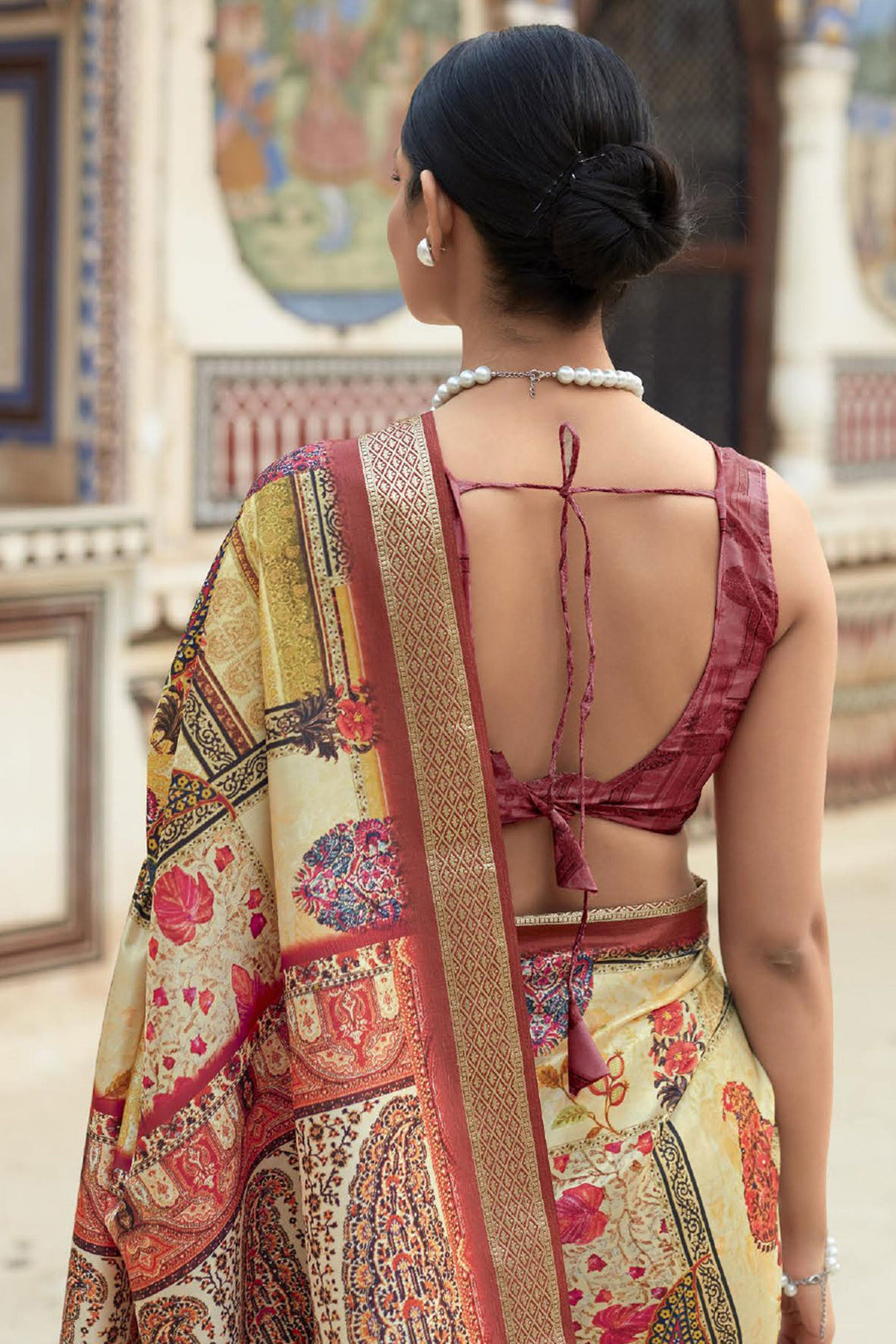 Viscose Fabric Sangeet Wear Vivacious Saree In Multi Color | Buy Online India