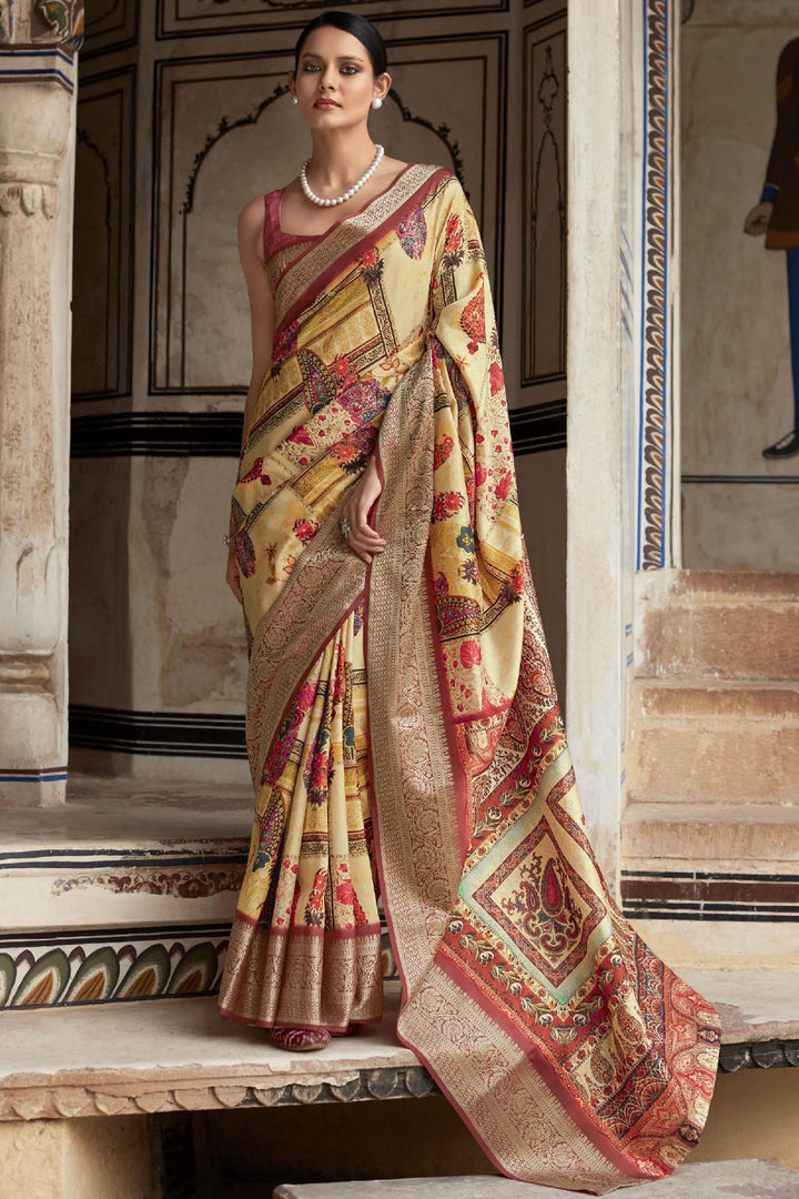 Viscose Fabric Sangeet Wear Vivacious Saree In Multi Color | Buy Online India