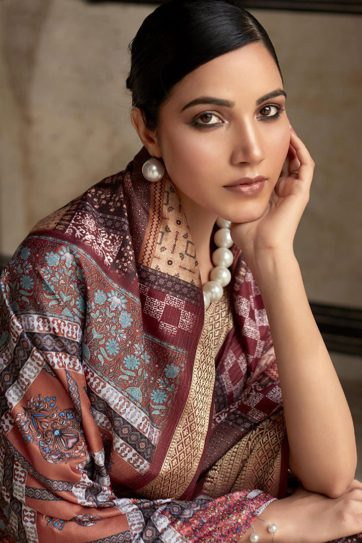 Viscose Fabric Sangeet Wear Wondrous Saree In Multi Color | Buy Online India