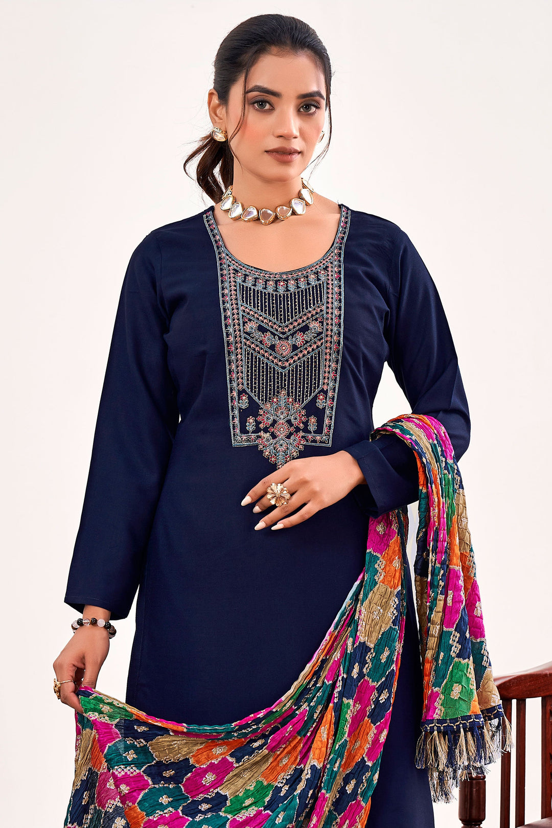 Blue Color Rayon Fabric Lovely Casual Salwar Suit | Buy Online India