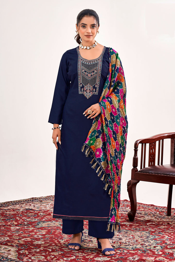 Blue Color Rayon Fabric Lovely Casual Salwar Suit | Buy Online India